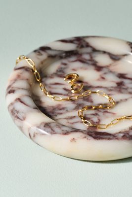 Lauren Elizabeth Calacatta Marble Catchall Tray