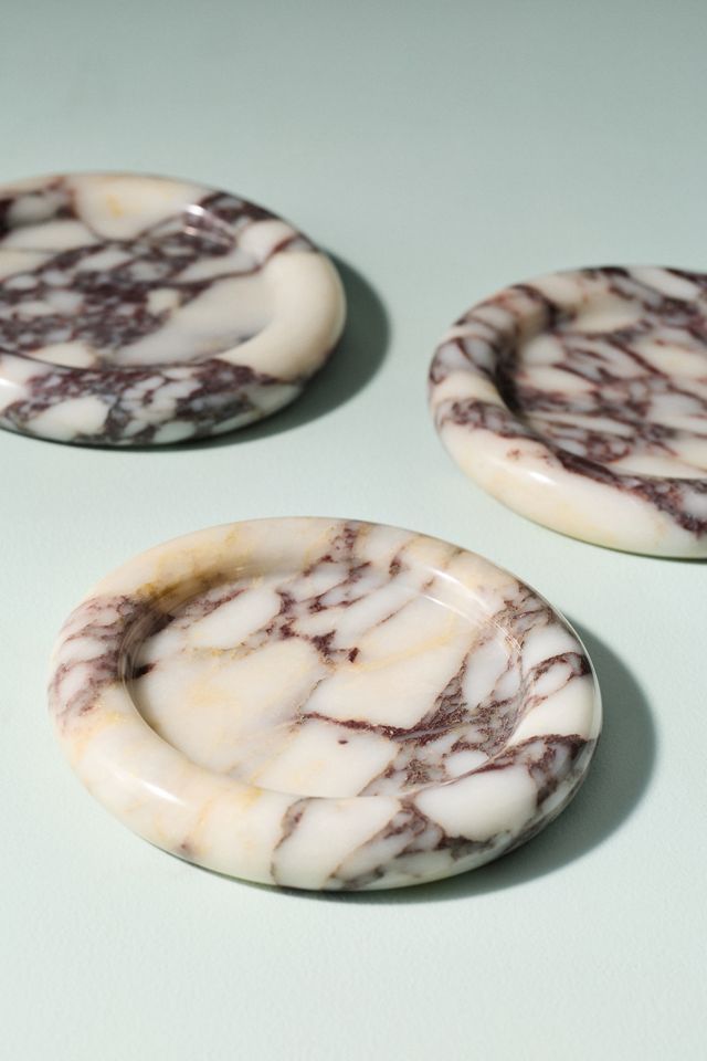 Lauren Elizabeth Calacatta Marble Catchall Tray #2