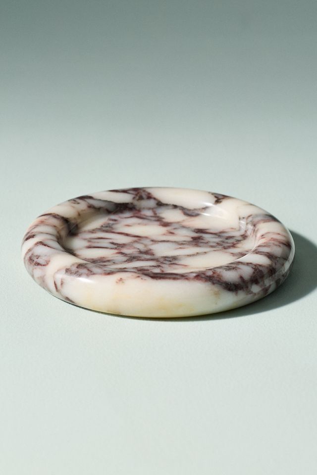 Lauren Elizabeth Calacatta Marble Catchall Tray #1