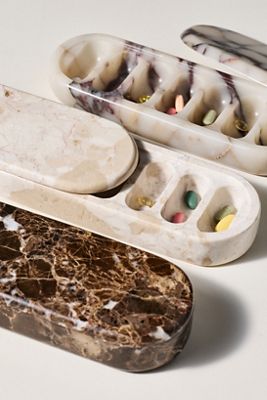 LETTE Calacatta Marble Pill Dish