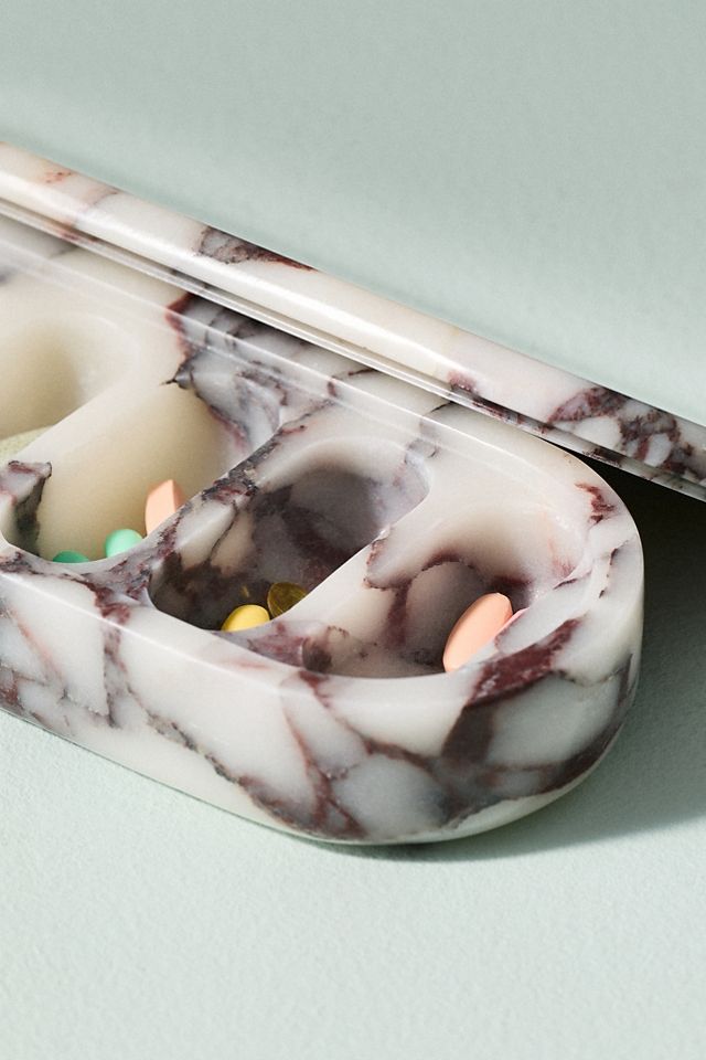 Lauren Elizabeth Calacatta Marble Pill Dish #1