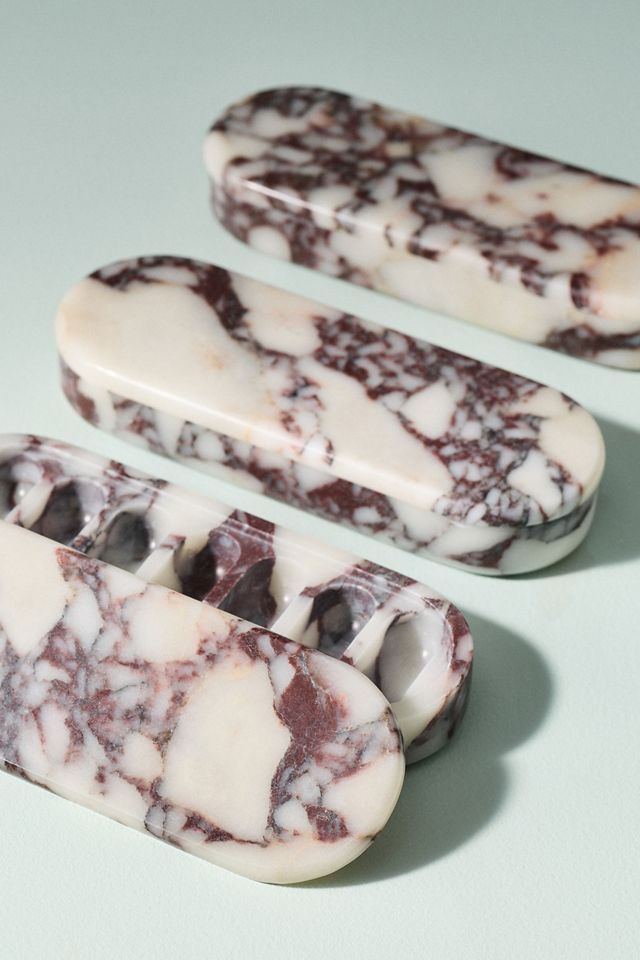Lauren Elizabeth Calacatta Marble Pill Dish #2