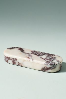Lauren Elizabeth Calacatta Marble Pill Dish
