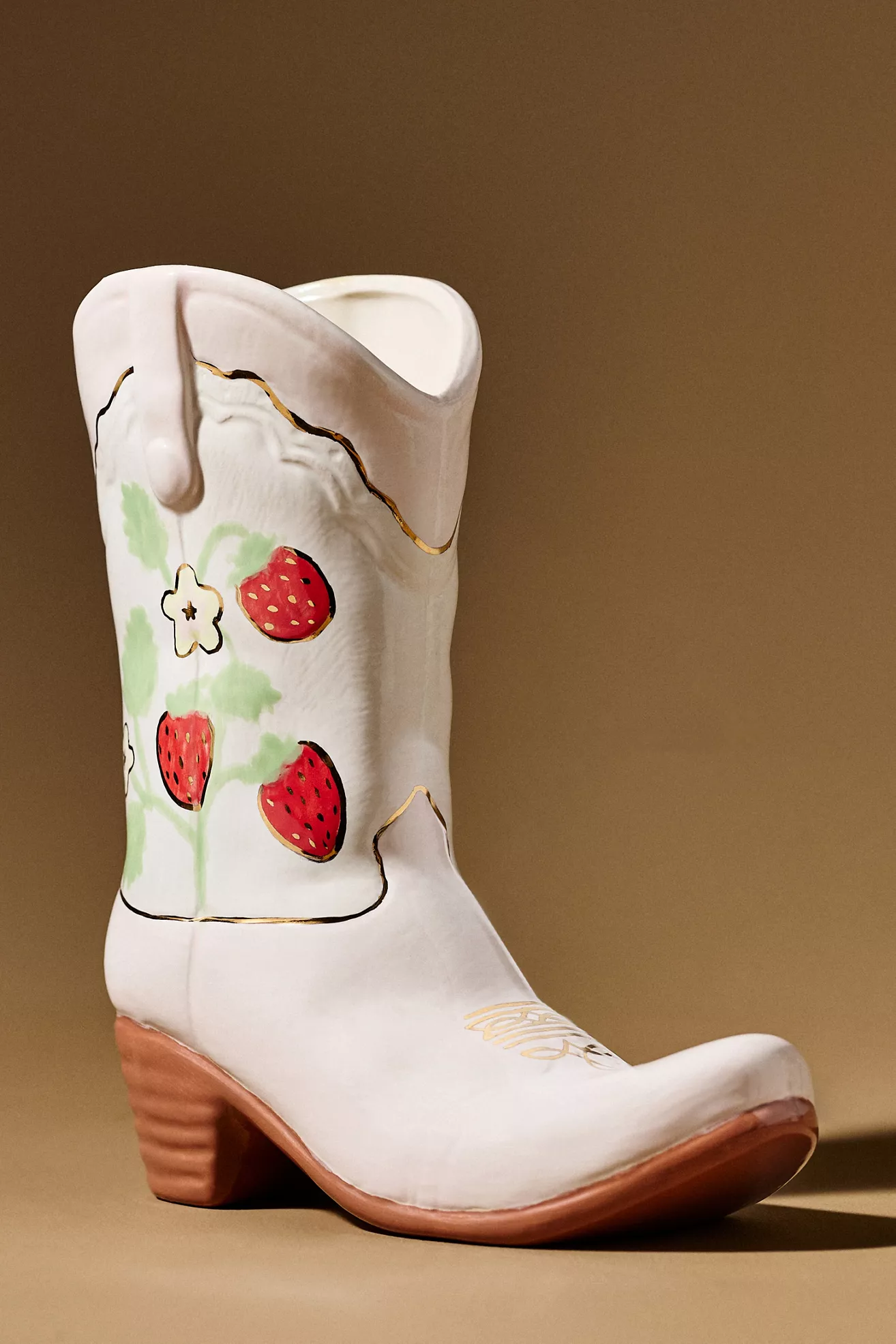 Ruby Clay Cowboy Boot Vase - thumbnail 6