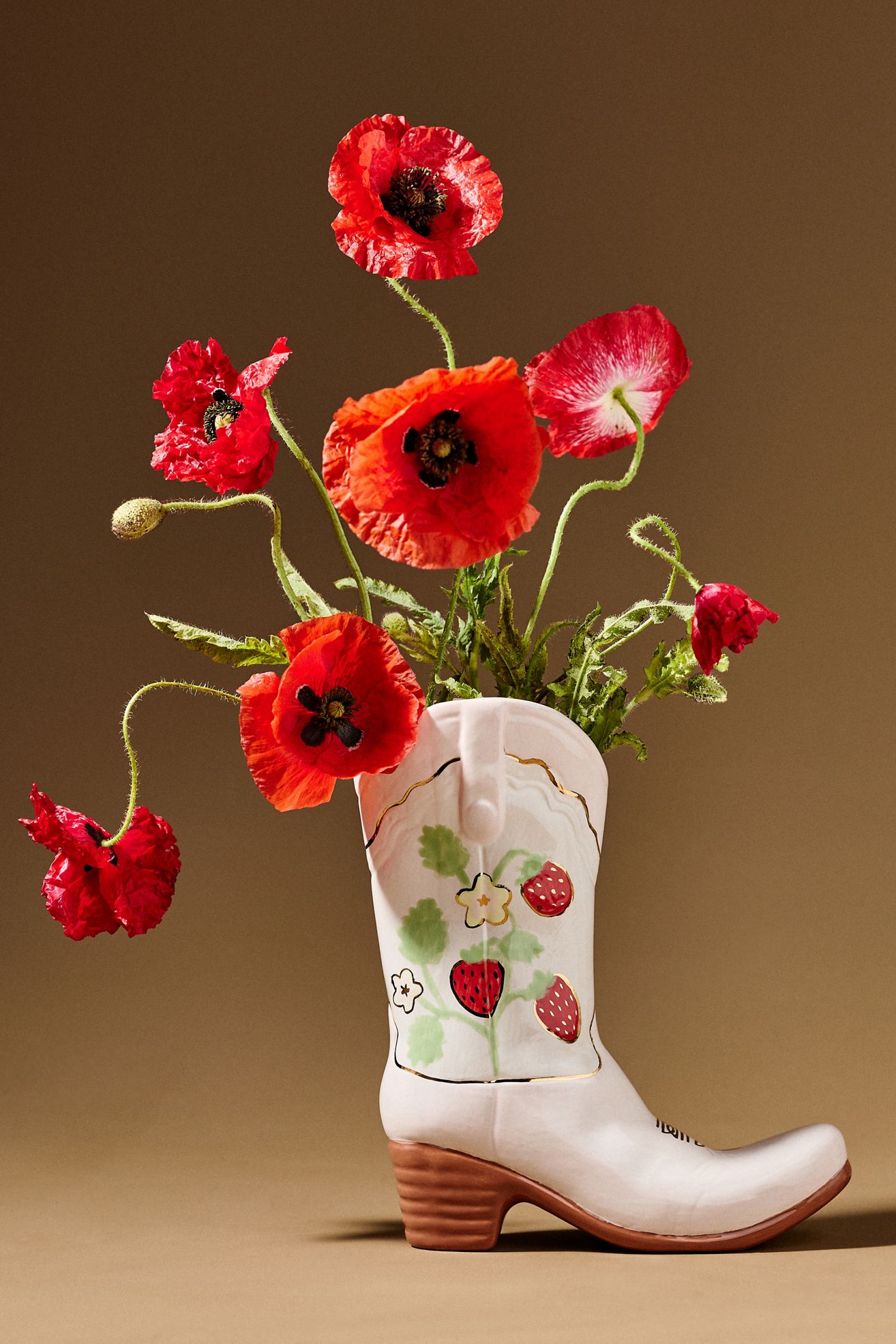 Cowboy boot vase - kitchen centerpiece!
