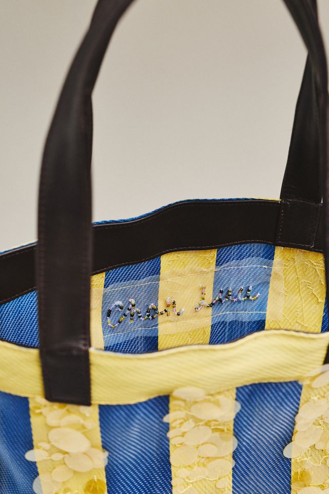 Chan Luu Striped Sequin Market Tote Bag #2