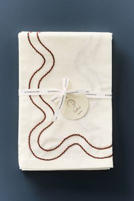 Madeline Embroidered Cotton Napkins, Set of 2