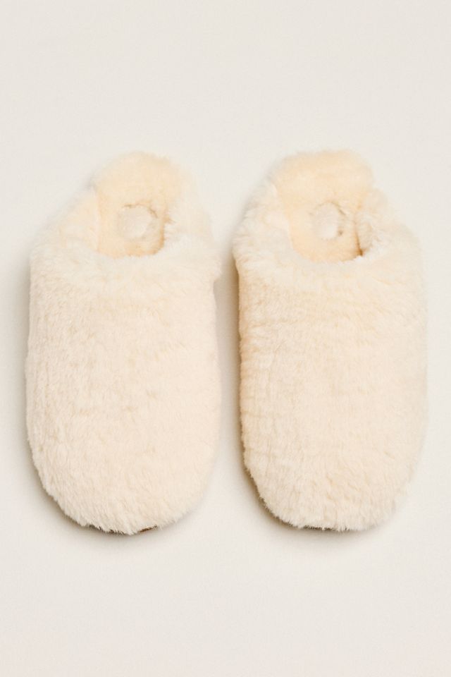 Maeve Faux Fur Scuff Slippers #1