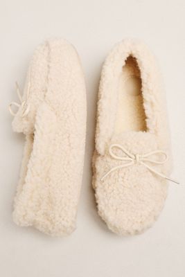 Pantoufles mocassins en sherpa By Anthropologie