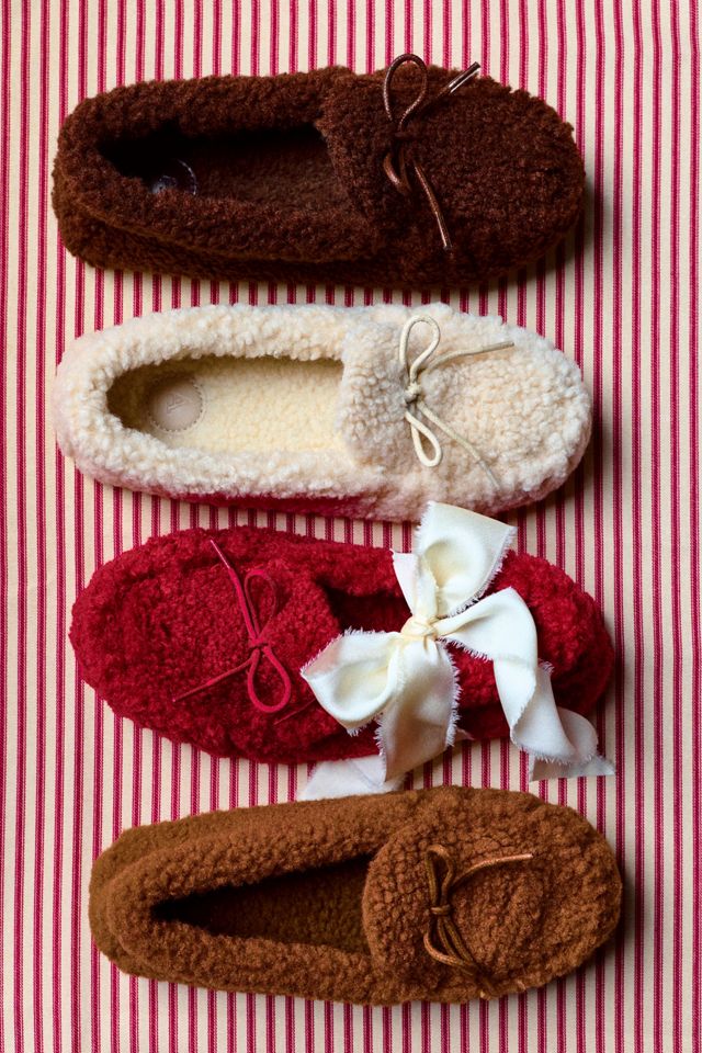By Anthropologie Sherpa Fleece Moccasins #4