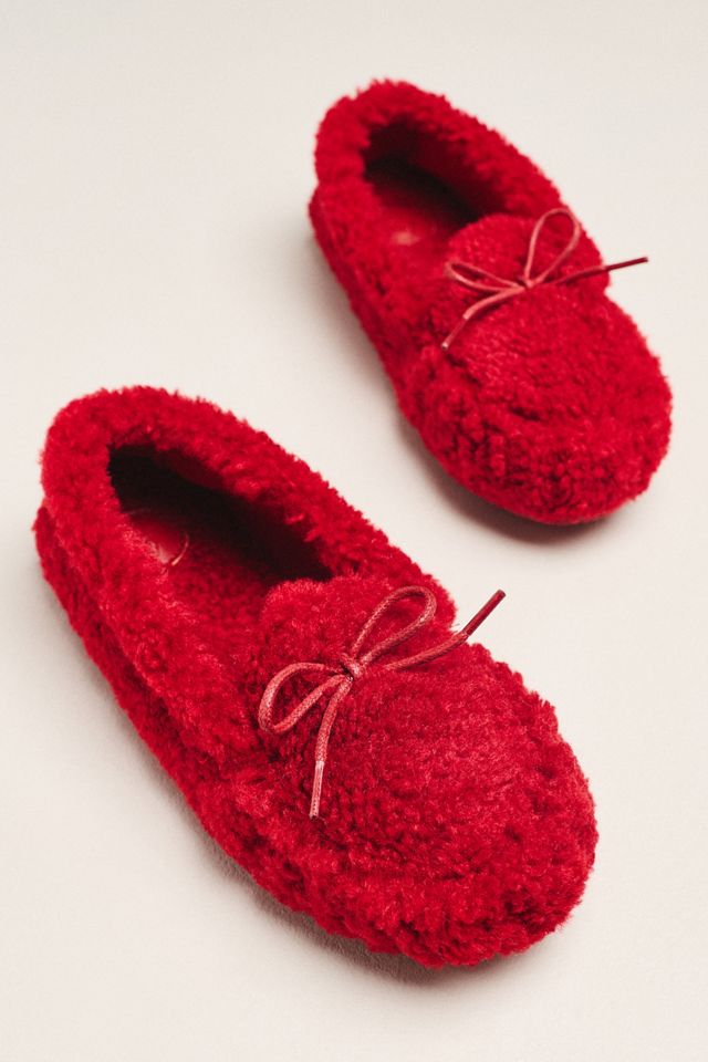 By Anthropologie Sherpa Fleece Moccasins #2