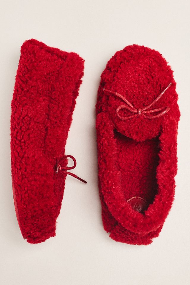 By Anthropologie Sherpa Fleece Moccasins #1