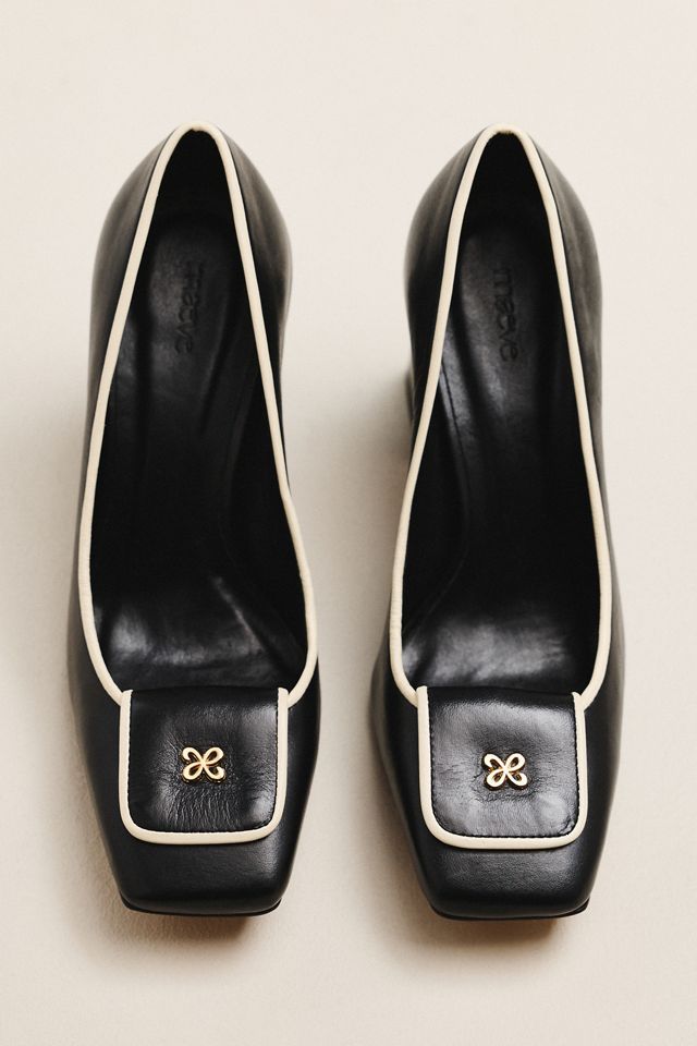 Maeve Logo Block Heels #1