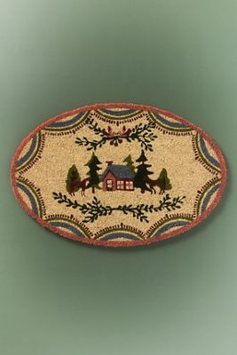 Halisa Shaped Coir Printed Doormat