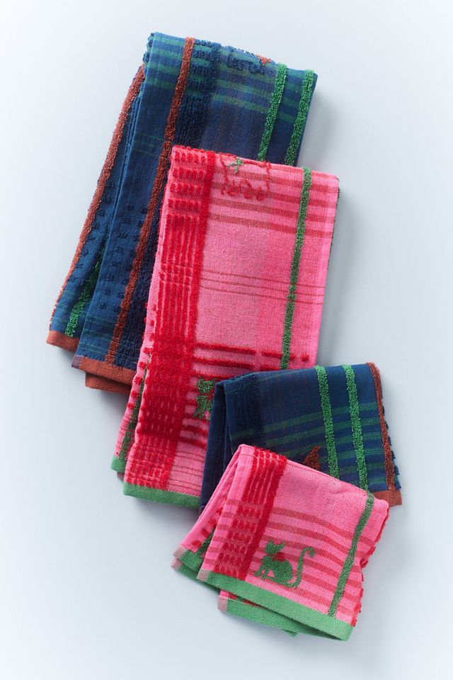 Viviana Cotton Dish Cloths, Set of 4 #1