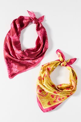 Geometric Hair Scarves, Set of 2