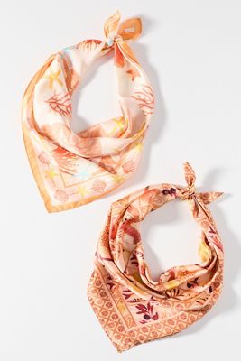 Summer Icon Hair Scarves, Set of 2
