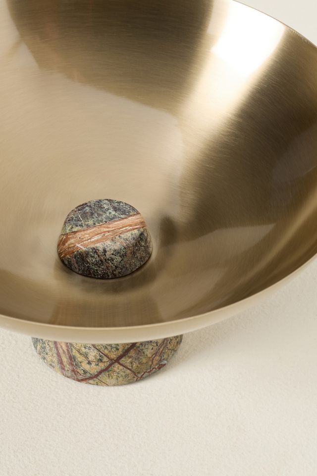 Cassia Marble & Steel Vessel #1