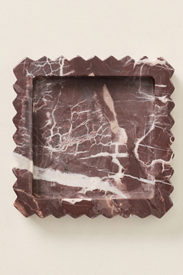Zig Zag Levento Marble Tray | Anthropologie