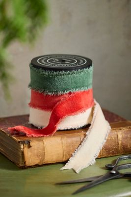 Holiday Velvet Ribbon, Set of 3