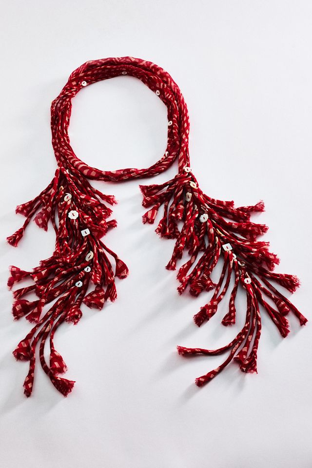 Chan Luu Fringe Skinny Scarf #2