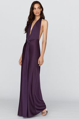 MISHA Donna Satin Maxi Dress