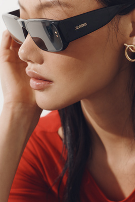 Jacquemus JAC195 Rectangle Sunglasses | Anthropologie