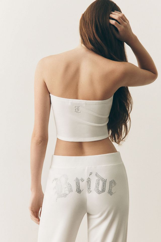 Juicy Couture x Anthropologie Weddings Bride Velour Tube Top #1