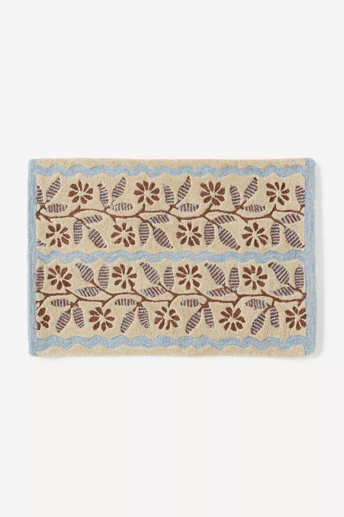 Austin Tufted Wool Striped Floral Rug - thumbnail 4