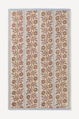 Austin Tufted Wool Striped Floral Rug