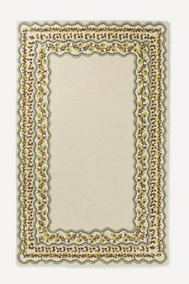 Bristol Flatwoven Floral Border Rug