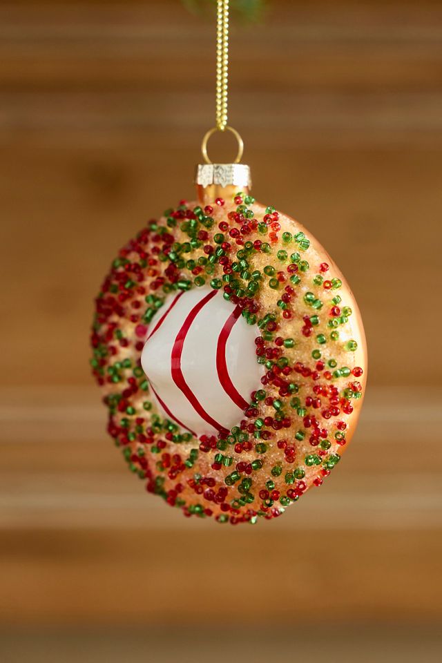 Cookie Tin Glass Ornaments, Set of 4 #2
