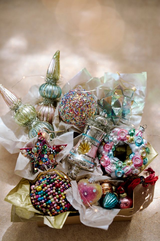 Pastel Finial Glass Ornaments, Set of 3 #3