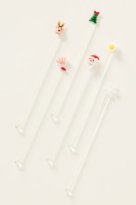 Icon Glass Cocktail Stirrers, Set of 2