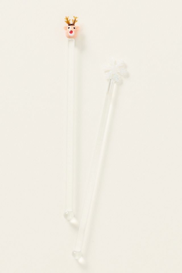 Icon Glass Cocktail Stirrers, Set of 2 #4