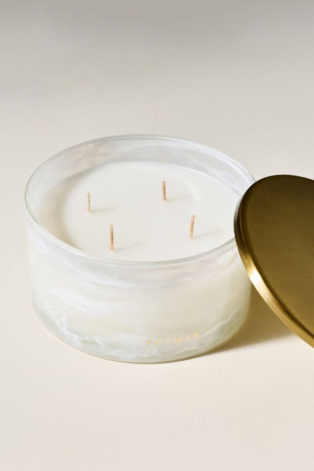 Thymes Woody Frasier Fir 4-Wick Glass Candle #2