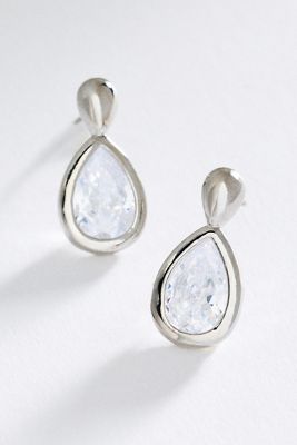 Pear-Cut Drop Earrings