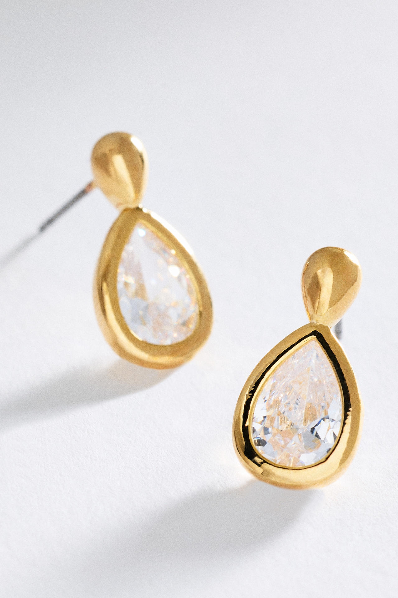 Pear-Cut Drop Earrings