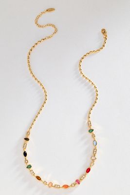 Mixed Up Gemstone Necklace