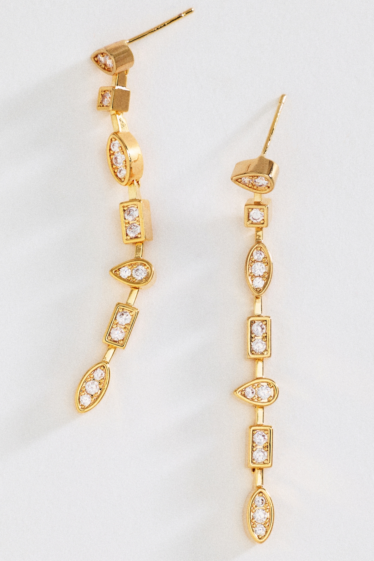 Mixed Gemstone Drop Earrings