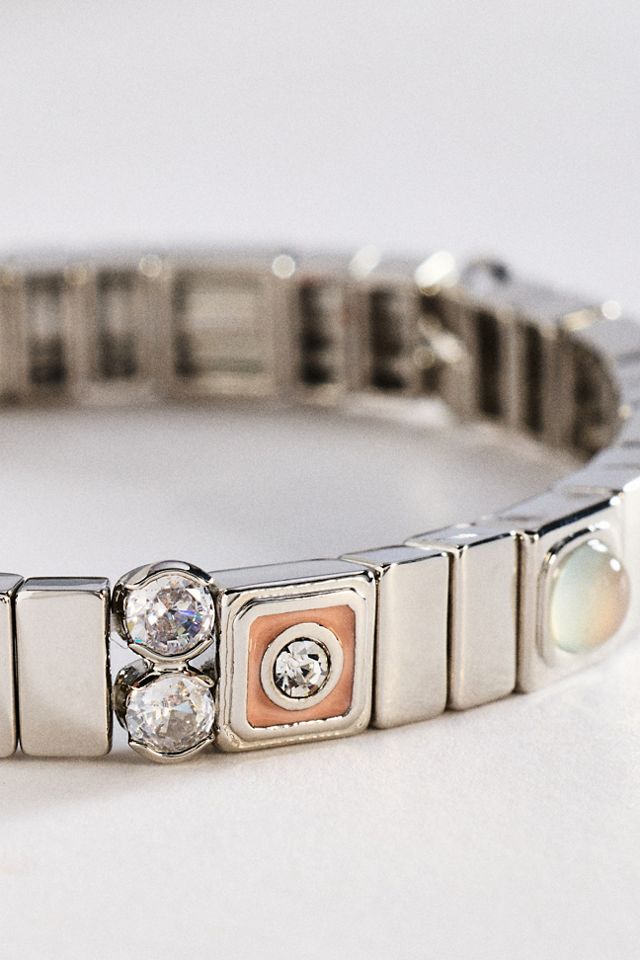 Gemstone Chicklet Bracelet #1