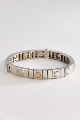 Gemstone Chicklet Bracelet