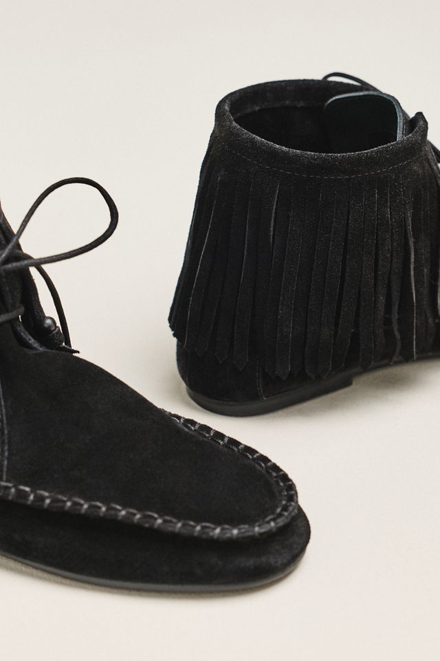 By Anthropologie Fringed Moccasin Boots #2