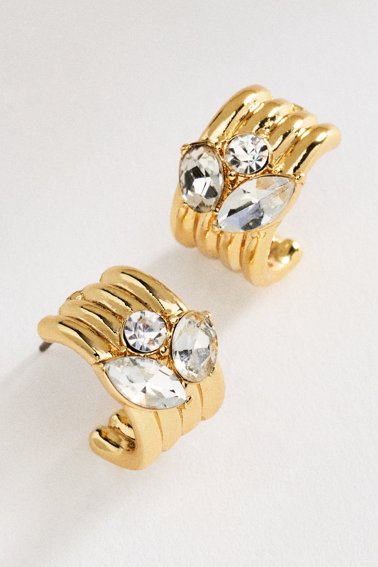 Textured Huggie Earrings