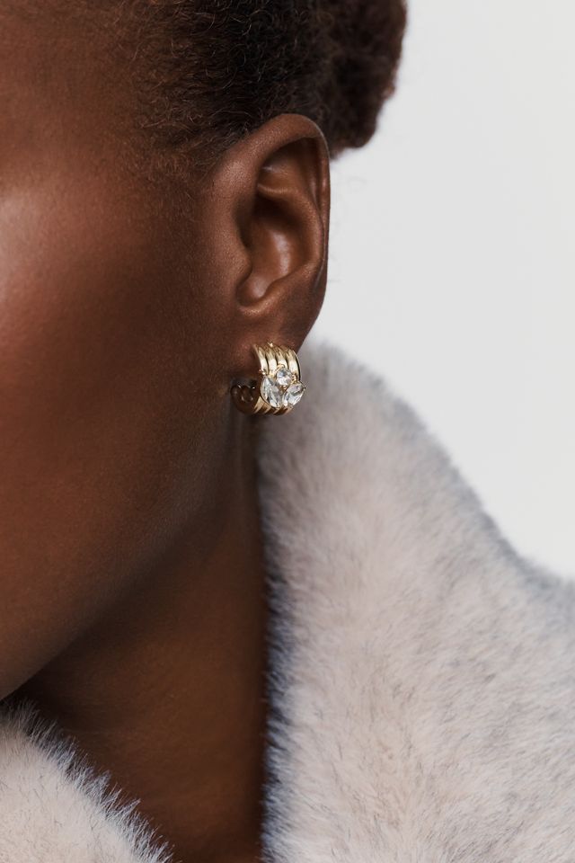 Textured Huggie Earrings #1