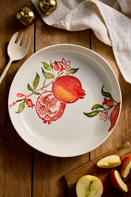 Pomegranate Stoneware Serving Bowl