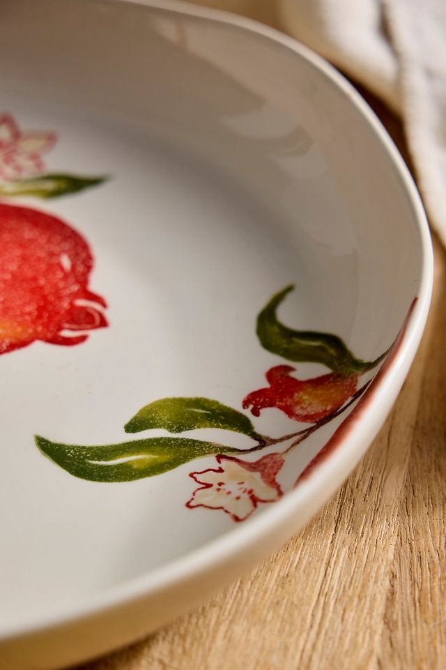 Pomegranate Stoneware Serving Bowl #1