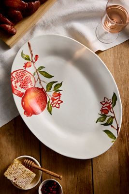 Pomegranate Stoneware Serving Platter