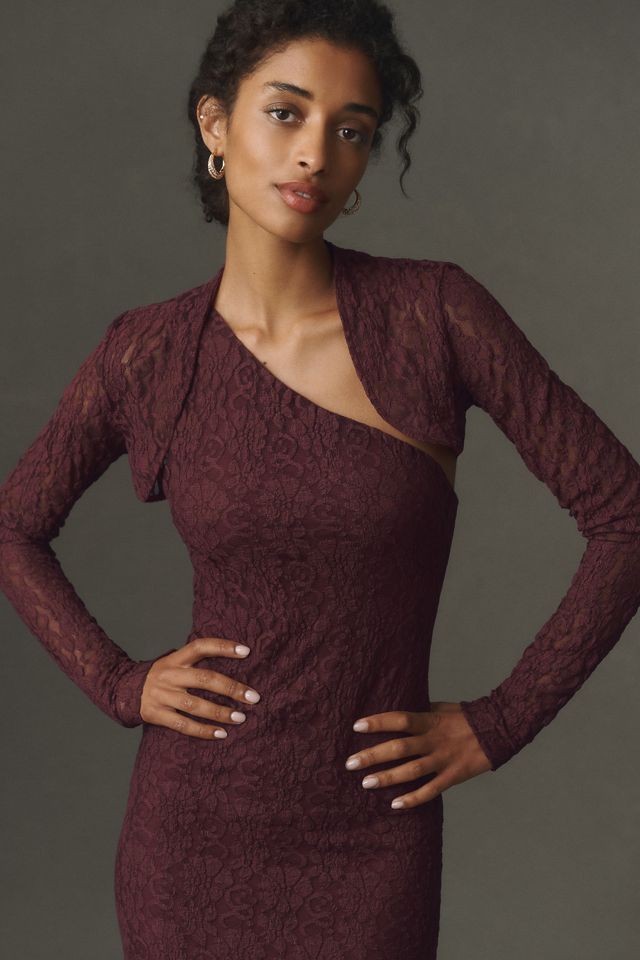 BHLDN Stretch Lace Bolero Maxi Dress #2