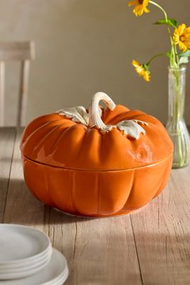 Pumpkin Ceramic Tureen